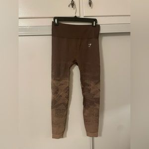 Brown ombré leggings from gymshark worn once